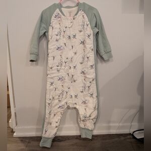 Nest Designs Bamboo Muslin Long Sleeve Footed Sleep Bag 1.0 TOG - Fairy Tale